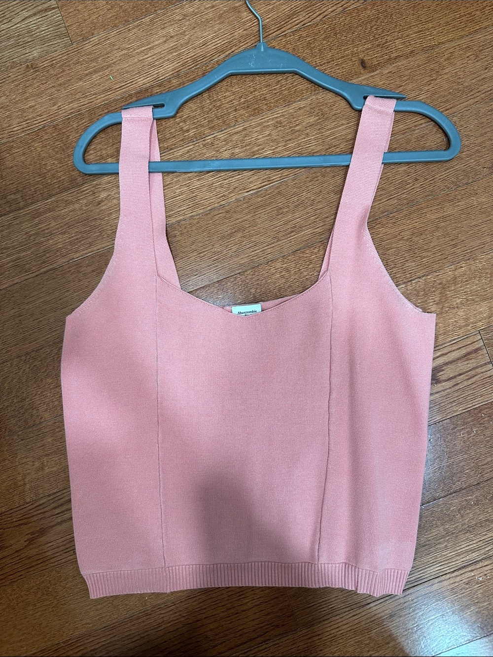 Abercrombie & Fitch Dusty Pink Tank Knit Crop Top